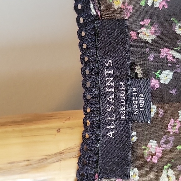 All Saints ELIANA Ditz Floral Top - Picture 6 of 10